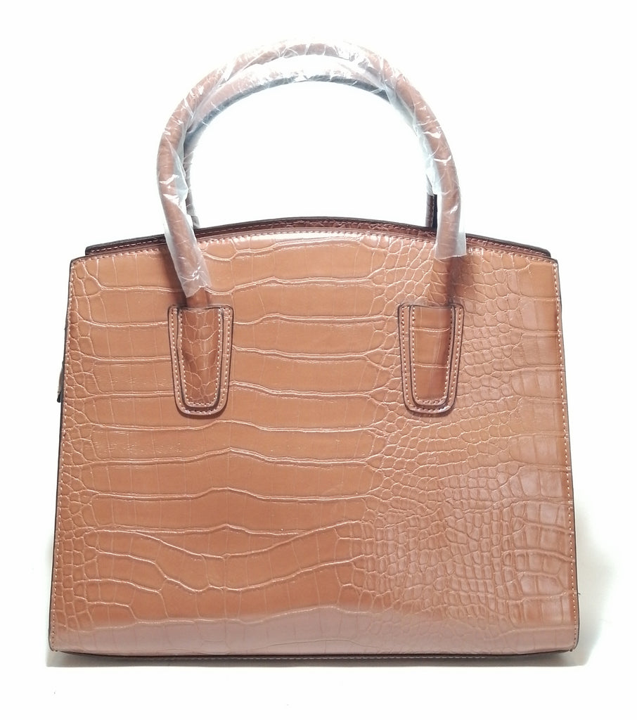 CLEO Tan Croc Print Tote 