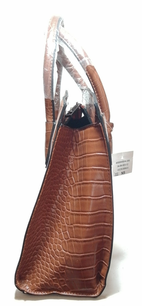 CLEO Tan Croc Print Tote 