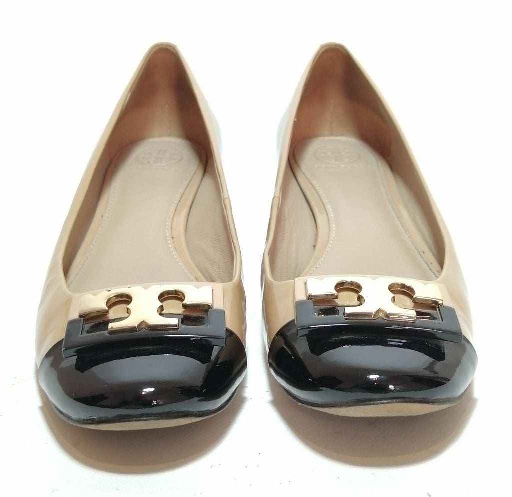 Tory Burch Two-toned Gigi Block Heel Pumps | Pre Loved |