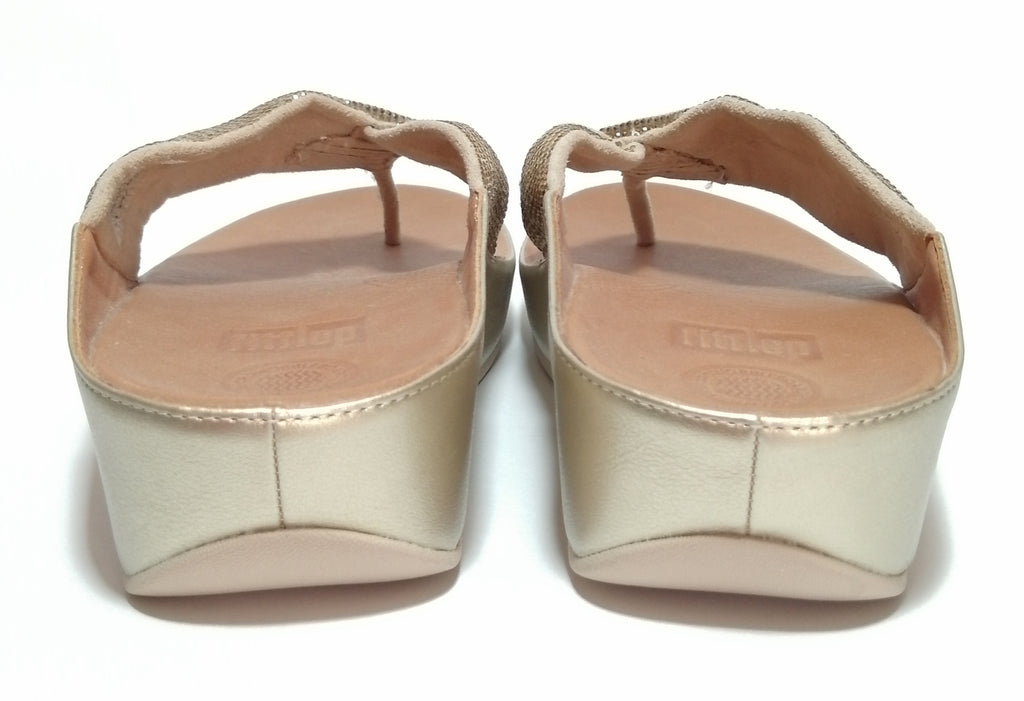 FITFLOP Twiss Gold Toe-Thong Sandals | Brand New |