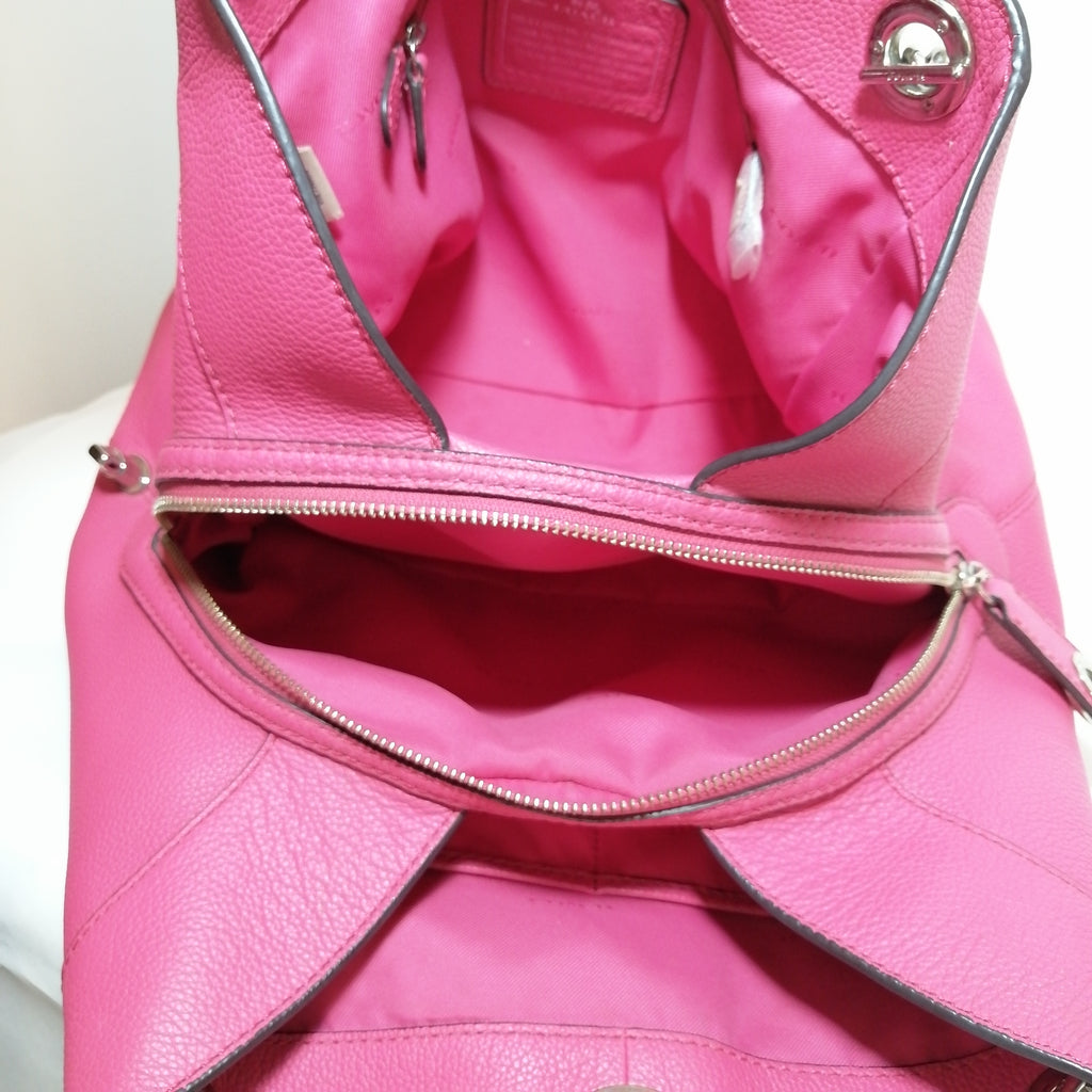 Coach Pink Leather Shoulder Bag | Like New |