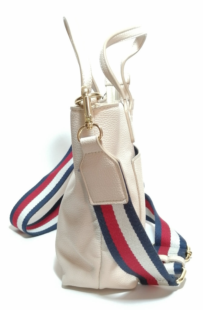Tommy Hilfiger Nude Monogram Small Satchel | Gently Used |