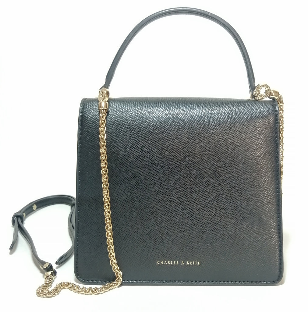 Charles & Keith Black Satchel | Gently Used |