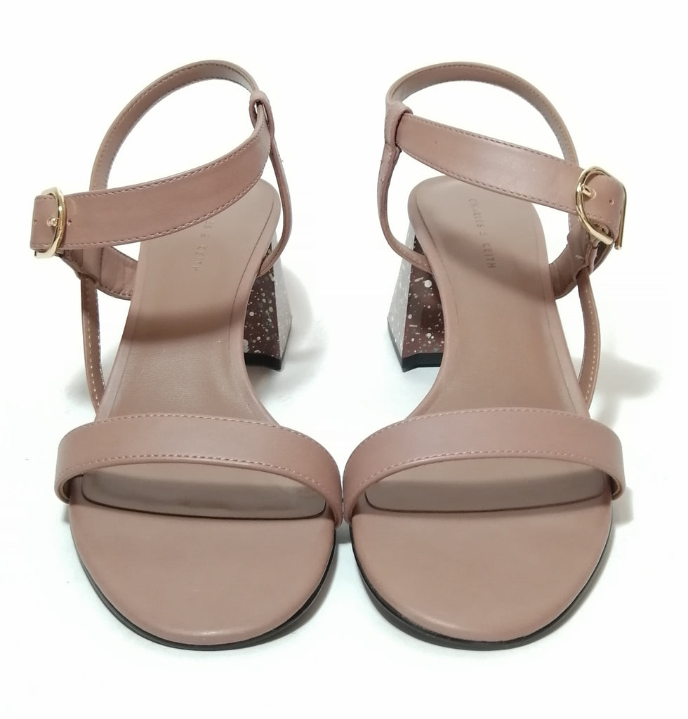 Charles & Keith Mauve Block Heel Sandals | Gently Used |