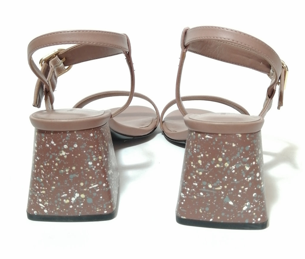Charles & Keith Mauve Block Heel Sandals | Gently Used |