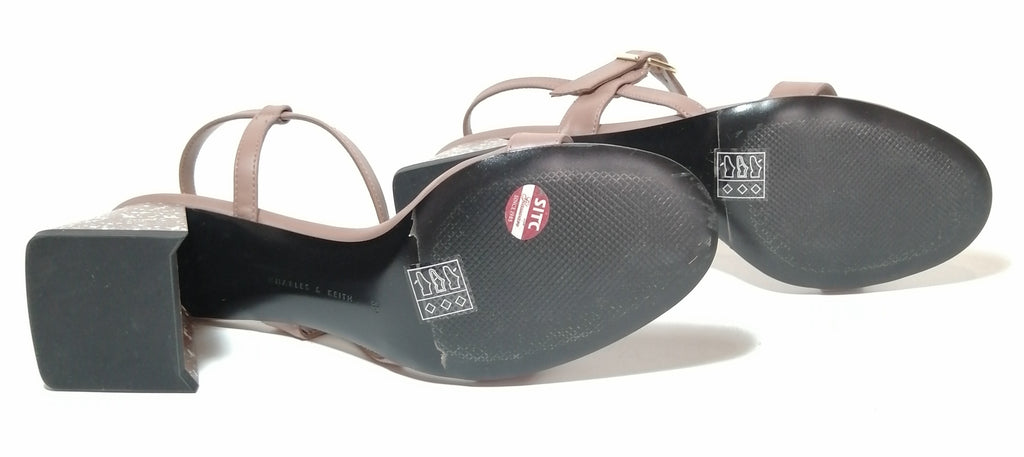 Charles & Keith Mauve Block Heel Sandals | Gently Used |
