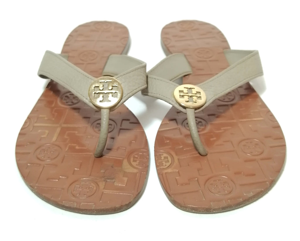 Tory Burch Grey REVA Leather Sandals | Pre Loved |