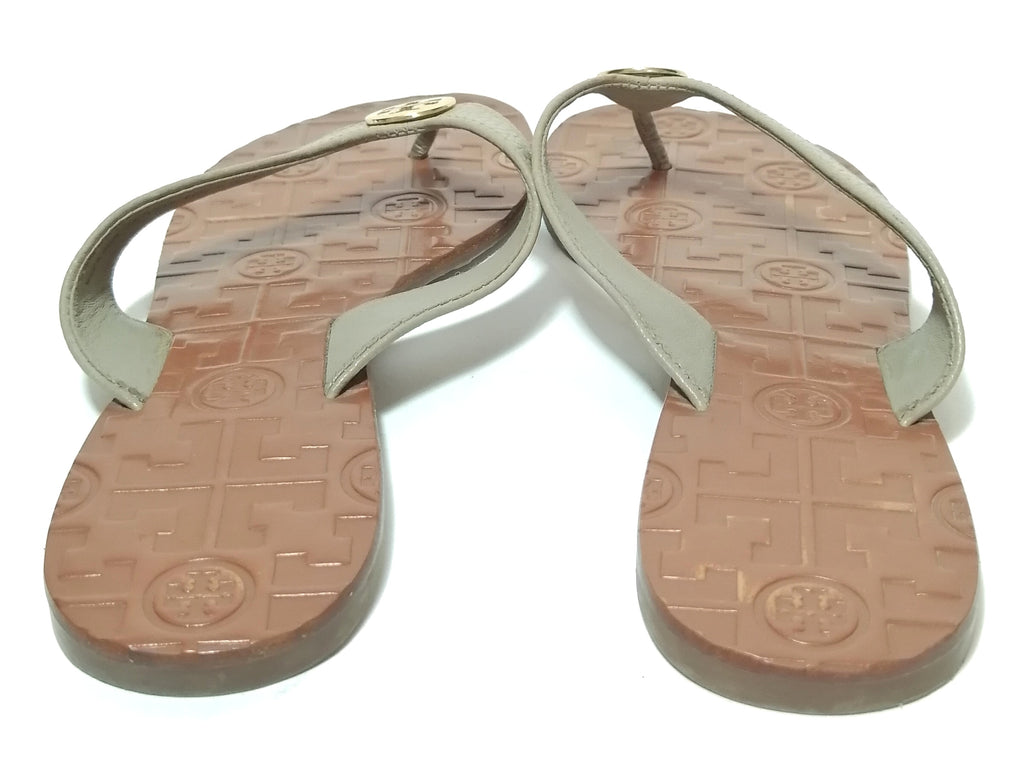 Tory Burch Grey REVA Leather Sandals | Pre Loved |