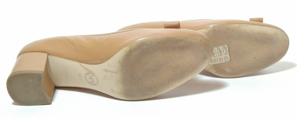 Michael Kors Tan Patent Leather Bow Pumps | Gently Used |