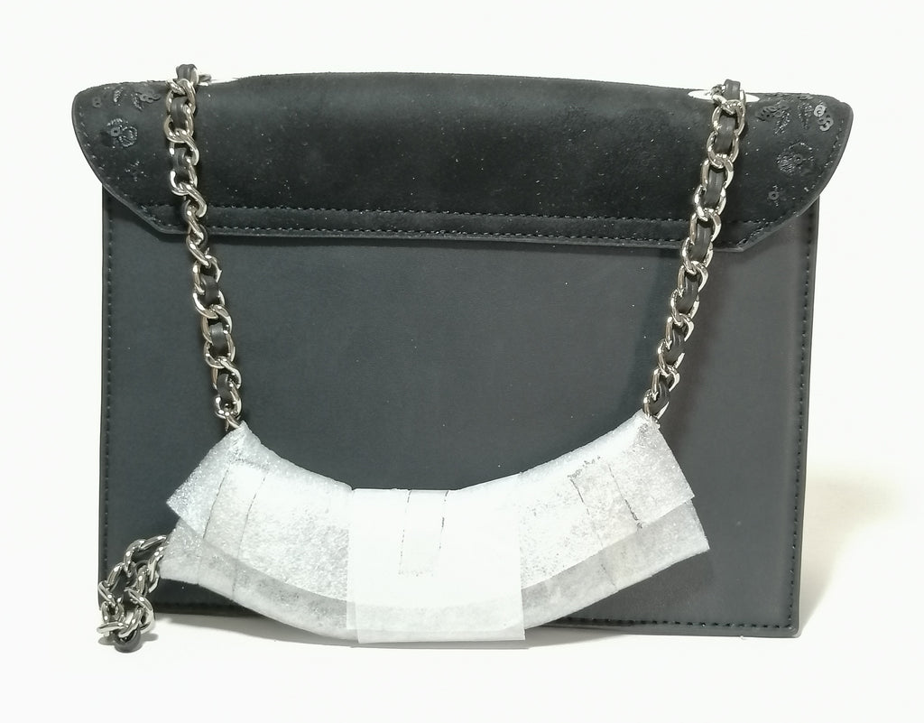 Charles & Keith Black Suede Shoulder Bag | Brand New |