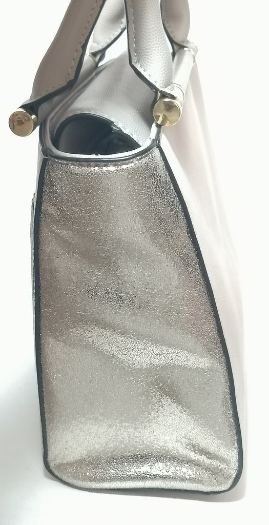 ALDO Tri-colour Metallic Satchel | Gently Used |