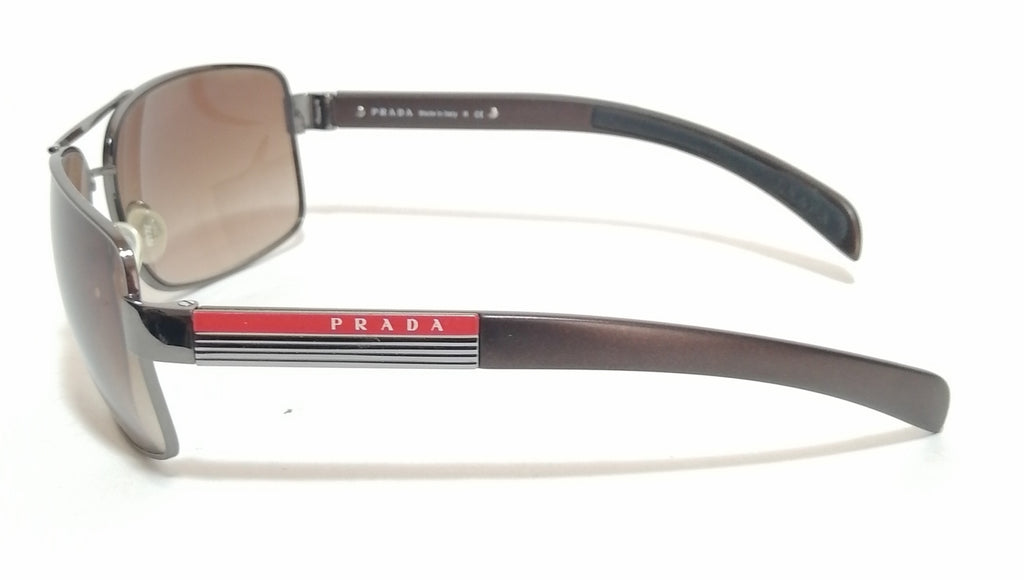 Prada SPS 41 Rectangular Grey Metal Sunglasses | Gently Used |