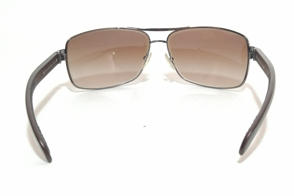 Prada SPS 41 Rectangular Grey Metal Sunglasses | Gently Used |