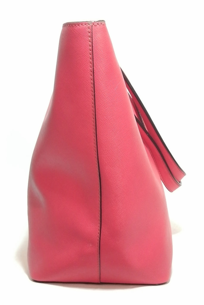 Kate Spade Bright Pink Textured Leather Tote bag | Pre Loved |