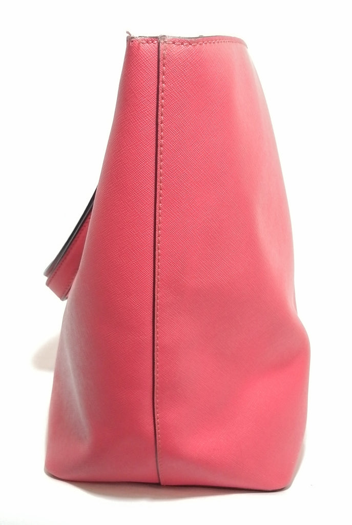 Kate Spade Bright Pink Textured Leather Tote bag | Pre Loved |