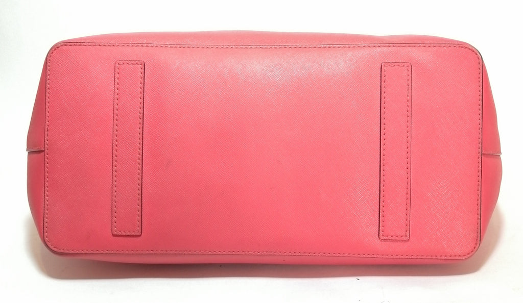 Kate Spade Bright Pink Textured Leather Tote bag | Pre Loved |