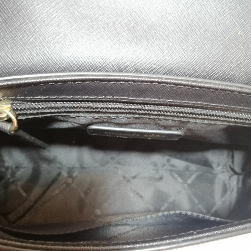 Michael Kors Black Leather Cross Body Bag | Gently Used |