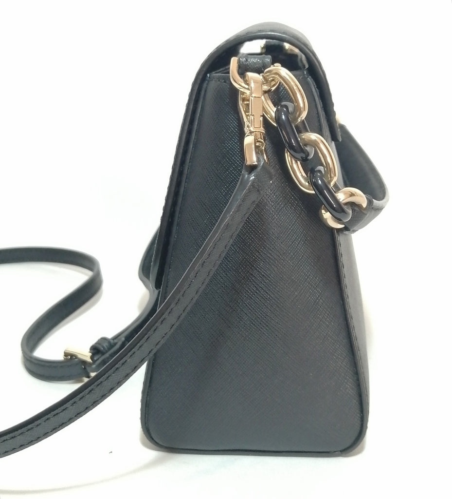 Michael Kors Black Leather Cross Body Bag | Gently Used |