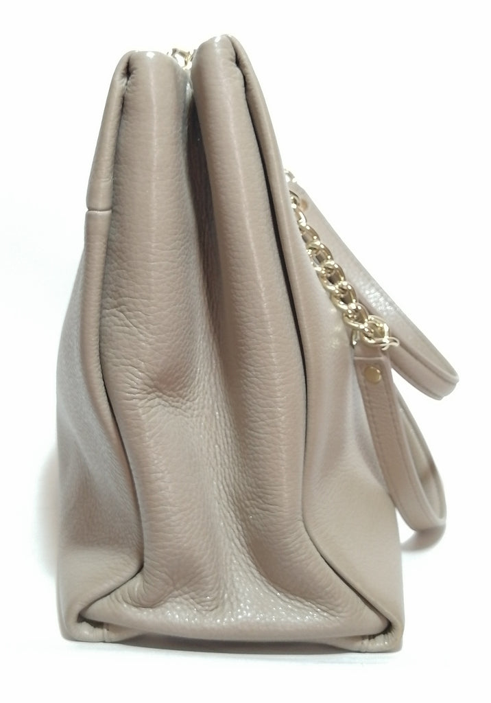 Kate Spade Greige Pebbled leather Shoulder Bag | Gently Used |