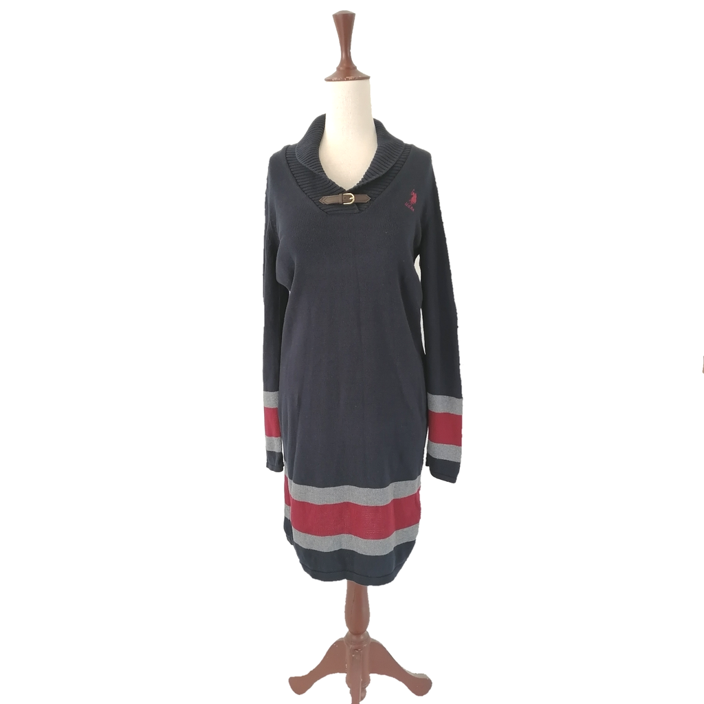 U.S Polo Association Navy Sweater Dress | Gently Used |