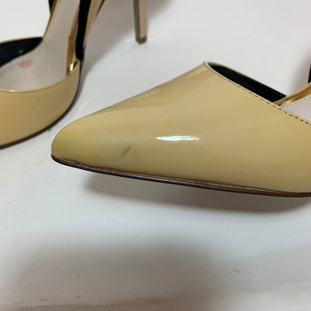 Charles & Keith Tri-Colour Patent Pointed Pumps | Pre Loved |