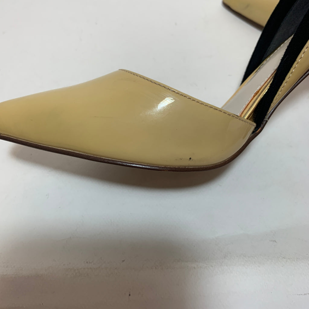 Charles & Keith Tri-Colour Patent Pointed Pumps | Pre Loved |