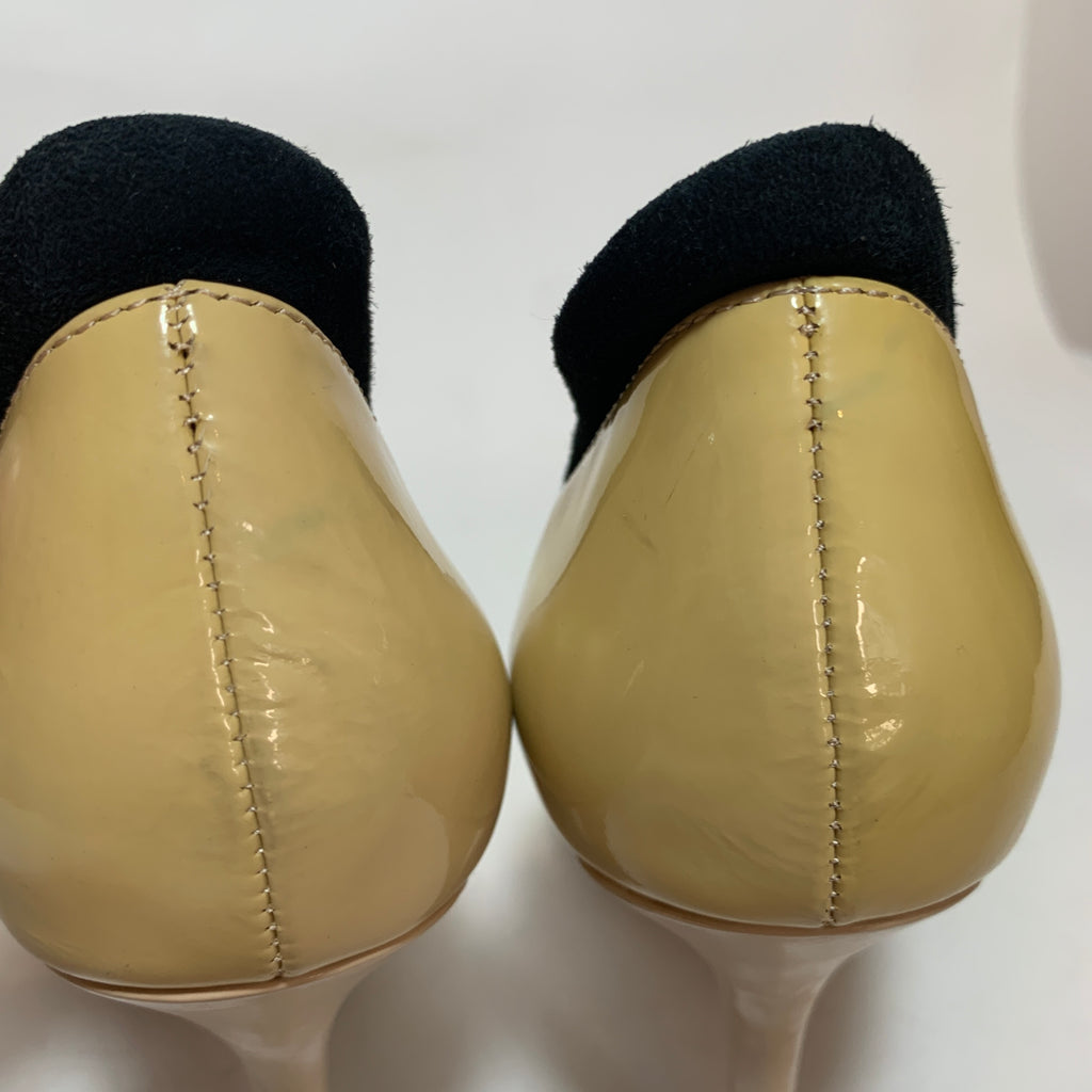 Charles & Keith Tri-Colour Patent Pointed Pumps | Pre Loved |