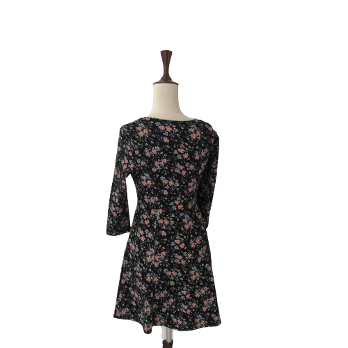 H&M Black Floral Printed Dress | Gently Used |