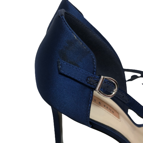 Charles & Keith Blue Rhinestone Heels | Pre Loved |