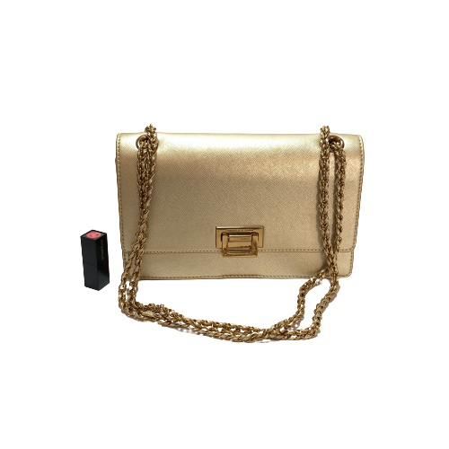Gold strap shop bag