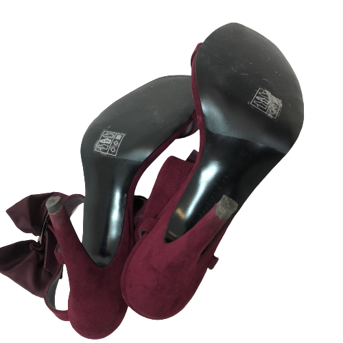 Charles & Keith Plum Bow Heels | Gently Used |
