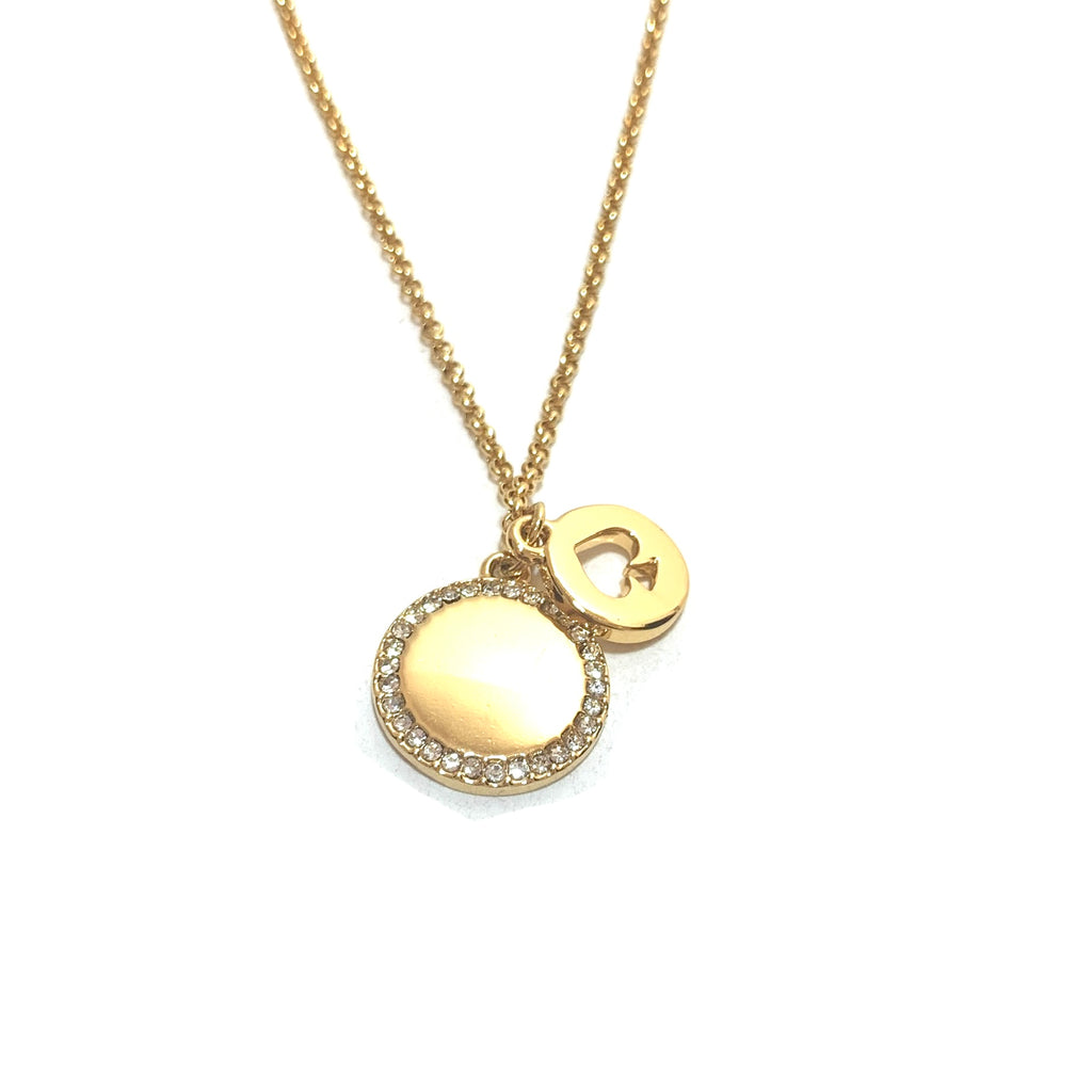 Kate Spade Gold 'Spot The Spade' Necklace | Brand New |