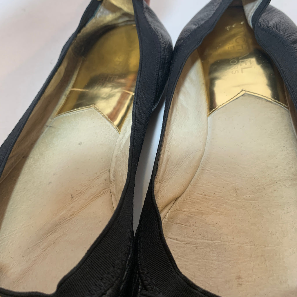 Michael Kors Black Dixie Leather Ballet Flats Pre Loved Secret Stash