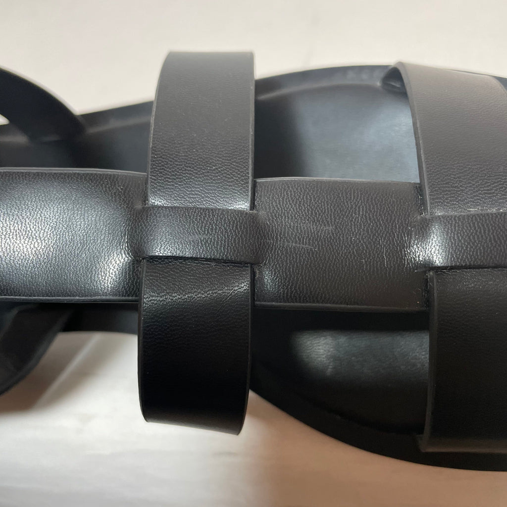 Charles & Keith Black Multi-Strap Flats | Gently Used |