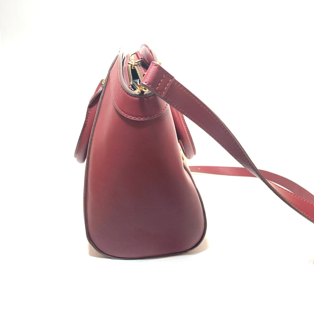 Charles & Keith Maroon Satchel | Brand New |