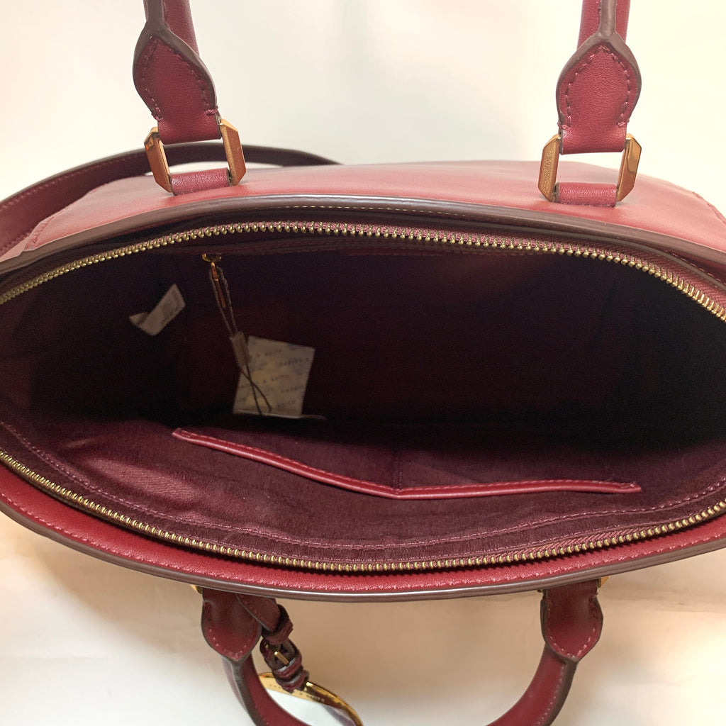 Charles & Keith Maroon Satchel | Brand New |
