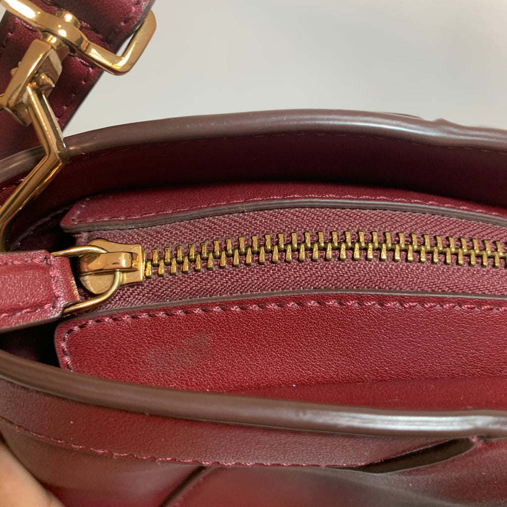 Charles & Keith Maroon Satchel | Brand New |