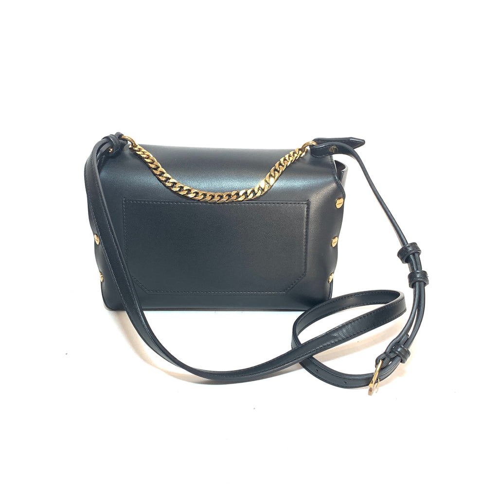 Charles & Keith Black with Gold Studs Cross-Body Bag | Gently Used |
