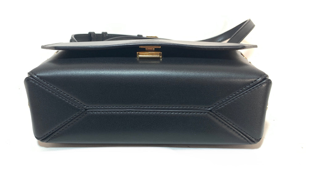 Charles & Keith Black with Gold Studs Cross-Body Bag | Gently Used |