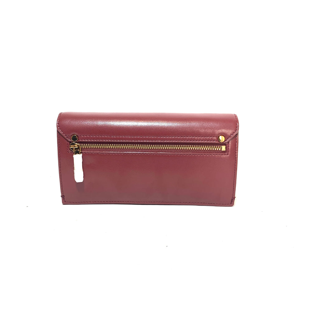 Charles & Keith Maroon Wallet-On-Chain | Brand New |