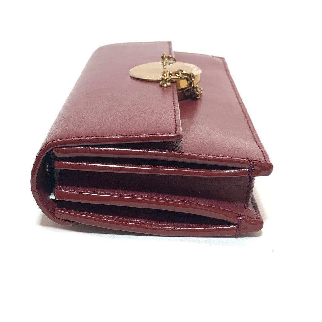 Charles & Keith Maroon Wallet-On-Chain | Brand New |