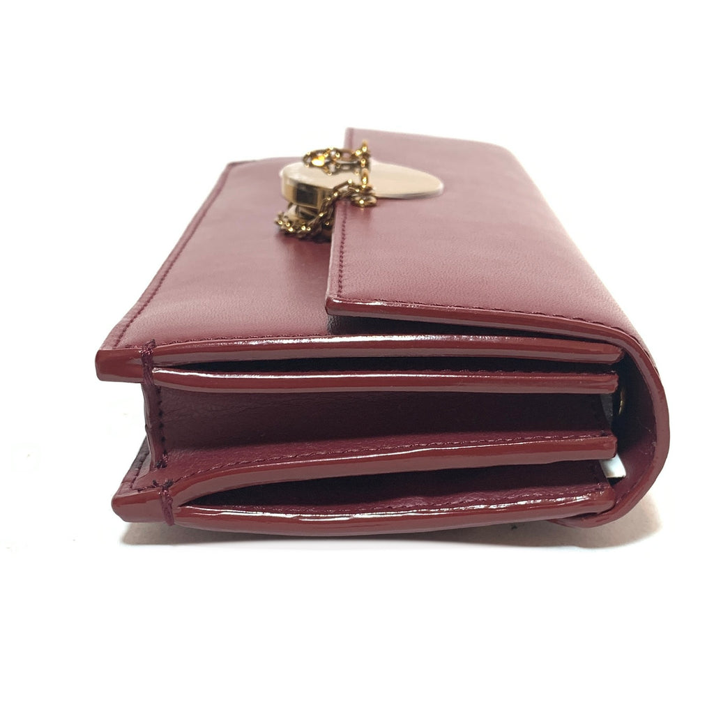 Charles & Keith Maroon Wallet-On-Chain | Brand New |