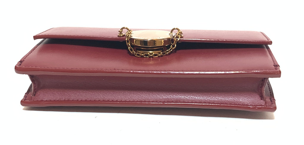 Charles & Keith Maroon Wallet-On-Chain | Brand New |