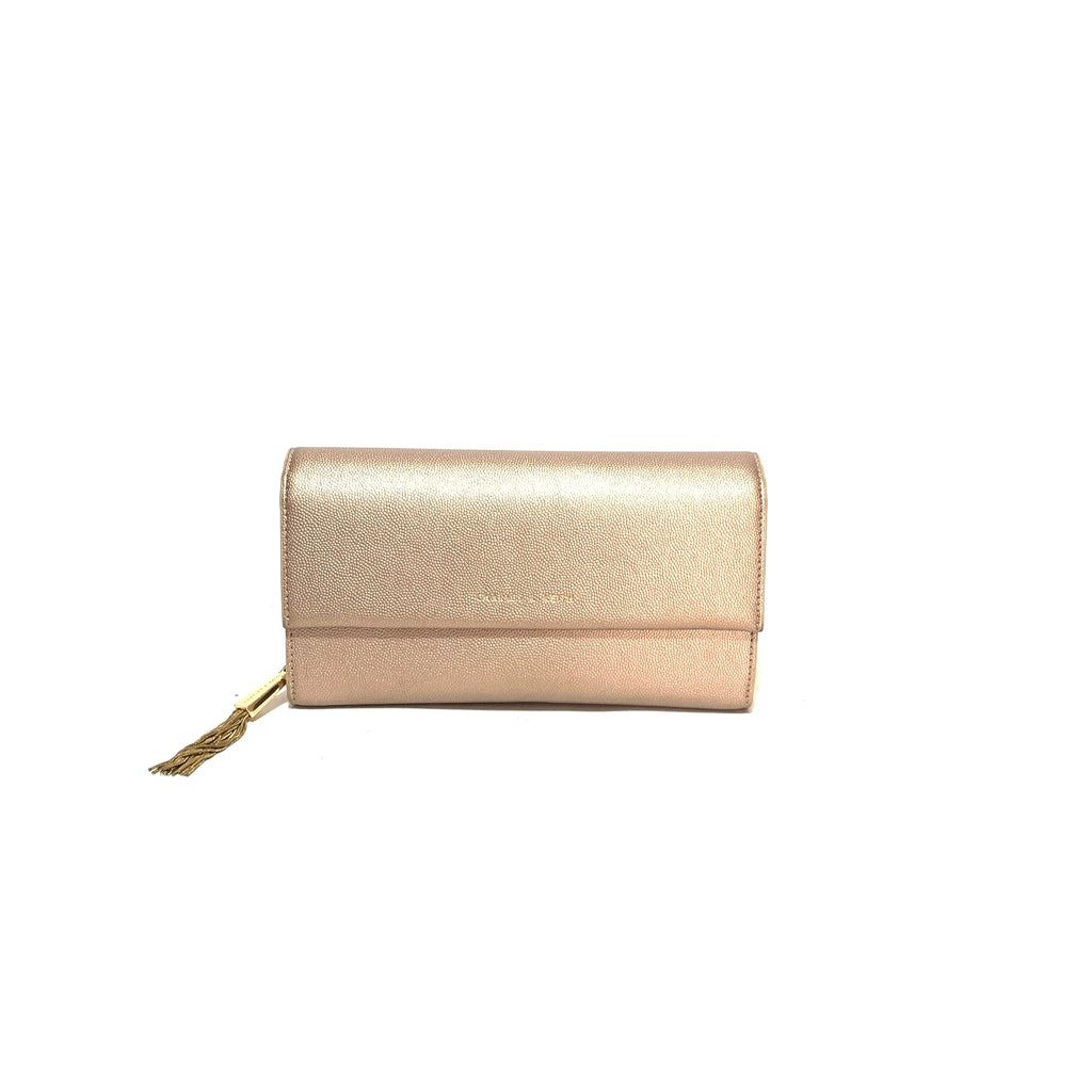 Charles & Keith Rose Gold Wallet-On-Chain | Brand New |