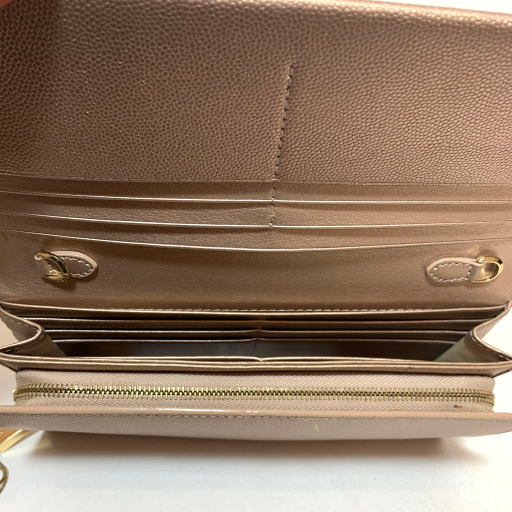 Charles & Keith Rose Gold Wallet-On-Chain | Brand New |