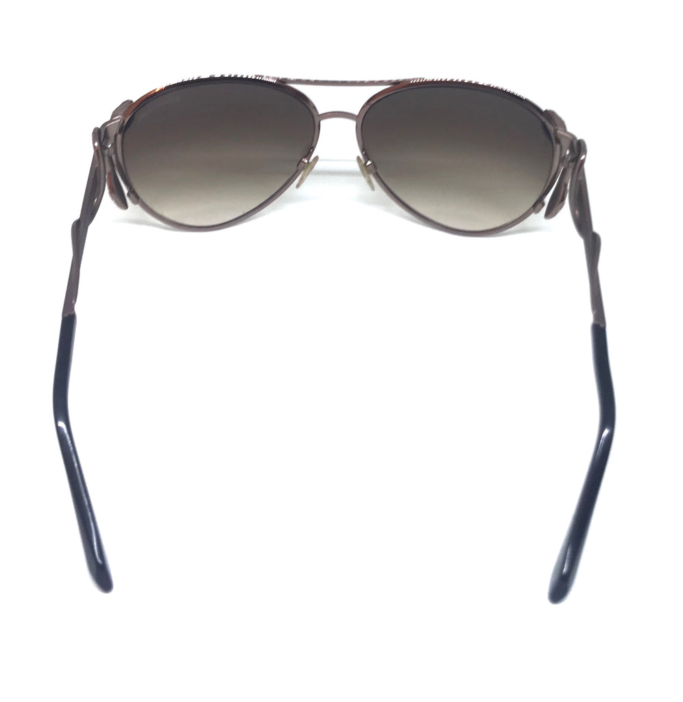 Roberto Cavalli Mimosa 909S Rhinestone Snake Aviator Sunglasses | Gently Used |
