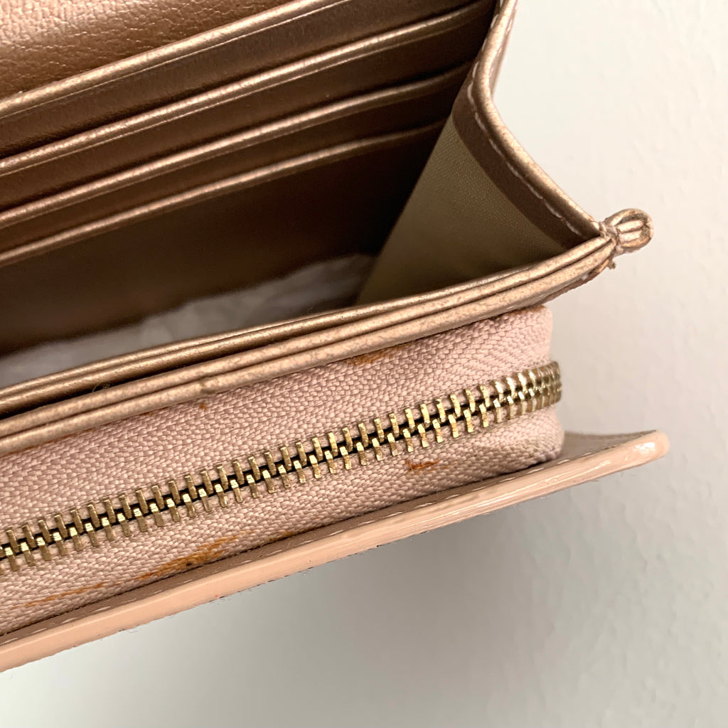 Charles & Keith Rose Gold Wallet-On-Chain | Brand New |