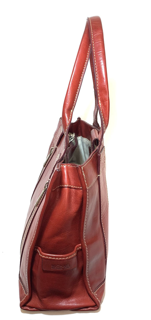 Michael Kors Burgundy Leather Tote | Pre Loved |