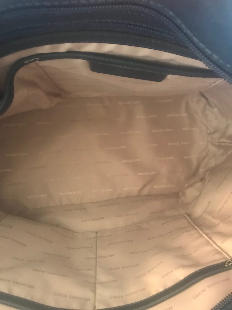 Michael Kors Jet Set Travel Navy Medium Saffiano Leather Tote | Brand New |