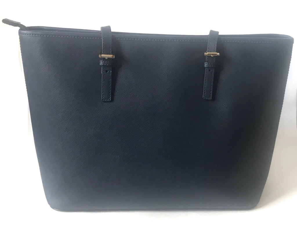 Michael Kors Jet Set Travel Navy Medium Saffiano Leather Tote | Brand New |